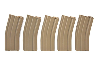 Juego de 5 bolas magasynn low-cap 70 para M4/M16 - bronceado