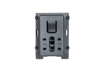 Polimerowa ładownica na shellsy (molle) - Czarna