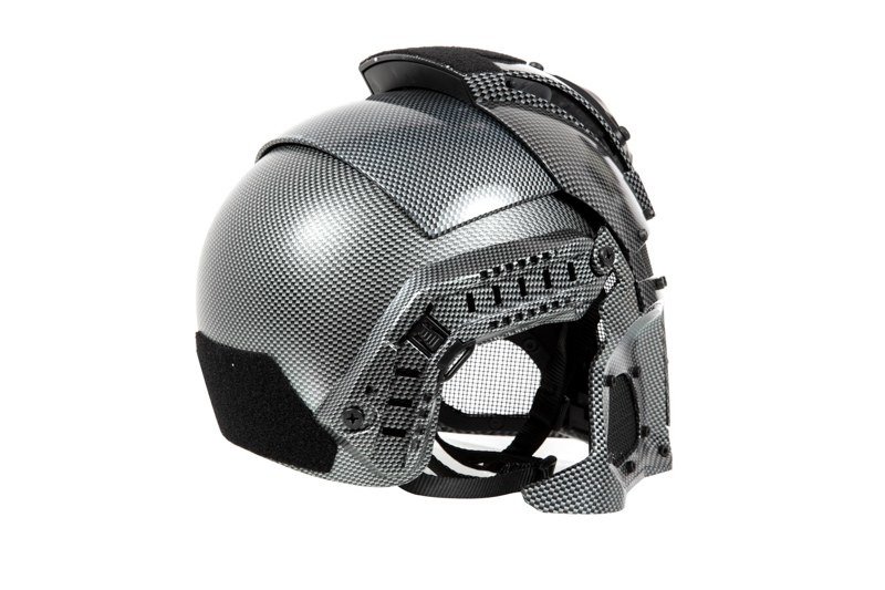 Helma replika Warrior - Carbon