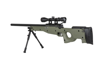 Réplica del sniper Specna Arms SA-S11 EDGE™ con visor y bípode Oliva