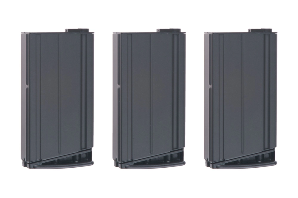 Juego de 3 magasynks mid-cap 160 bolas para Scar-H - negro