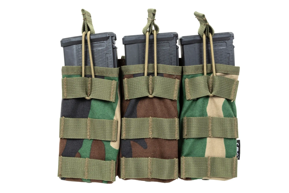 Drievoudige open lader voor M4/M16-magazijnen Specna Arms Tactical Woodland