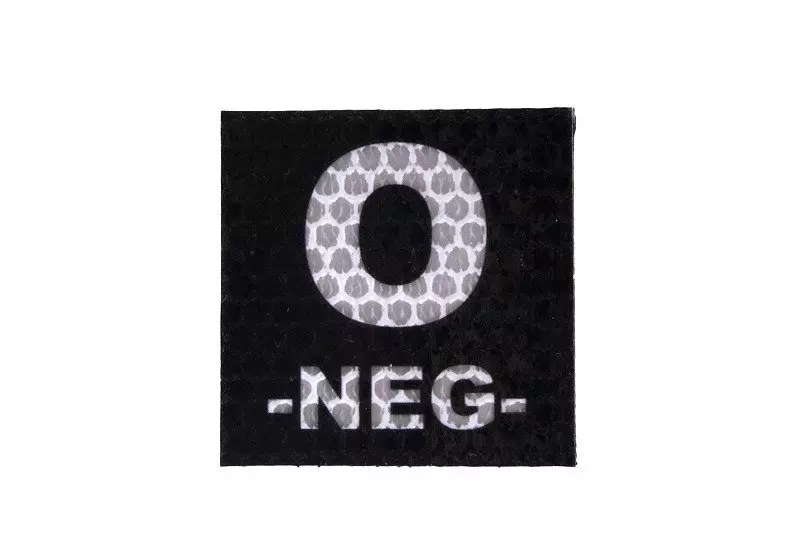 Parche IR con grupo sanguíneo: 0 NEG