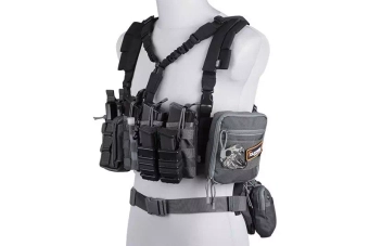 Gilet tactique Dynamic Chest rig - Gris Primal
