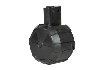 Trommelmagazijn voor 2000 patronen voor M4/M16 replica's - Zwart