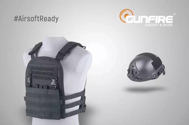 Set #AirsoftReady - chaleco + casco