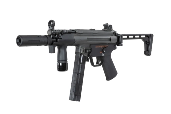 airsoft BOLT Airsoft SWAT K (B.R.S.S) samopal s atrapou tlumiče zvuku