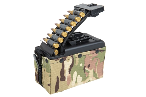 A&K electric box magazine for 2,000 rounds for M249 type replicas with imitation MC ammunition