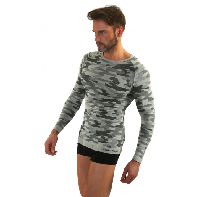 Sesto Senso Thermo Active Moro T-shirt lange mouwen Grijs