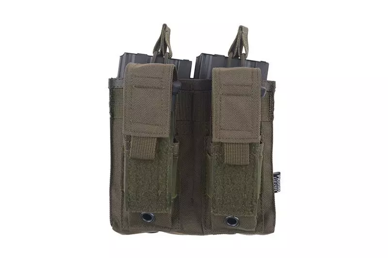 Double Open Top 2+2 Pouch - Olive Drab