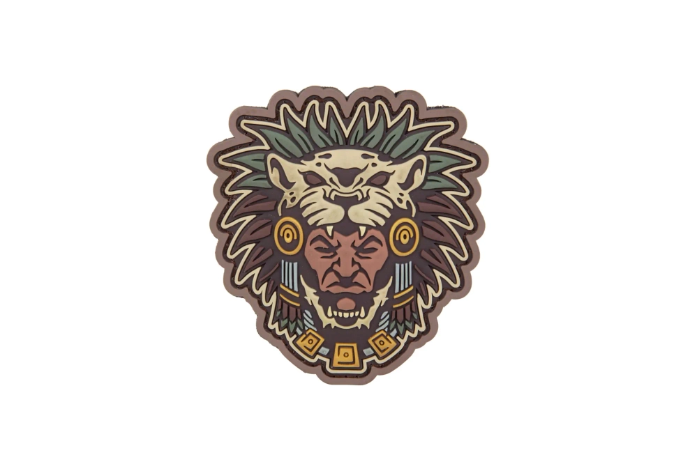 Parche de PVC Aztec Warrior Head 1 - MC