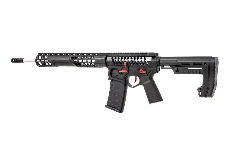 Airsoftová zbraň puškaeMG F-1 BDR-BR PTU - černá/červená