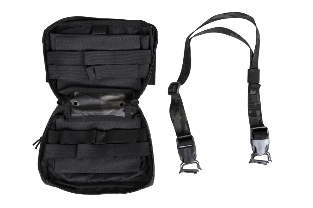 Poche tactique suspendue avec boucle QR Wosport MC Black
