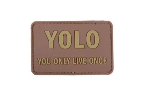 Nášivka 3D - YOLO - opálení