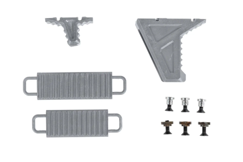JJ Airsoft JA-1392 grip avant de type Hand Stop pour Keymod/M-LOK Gris