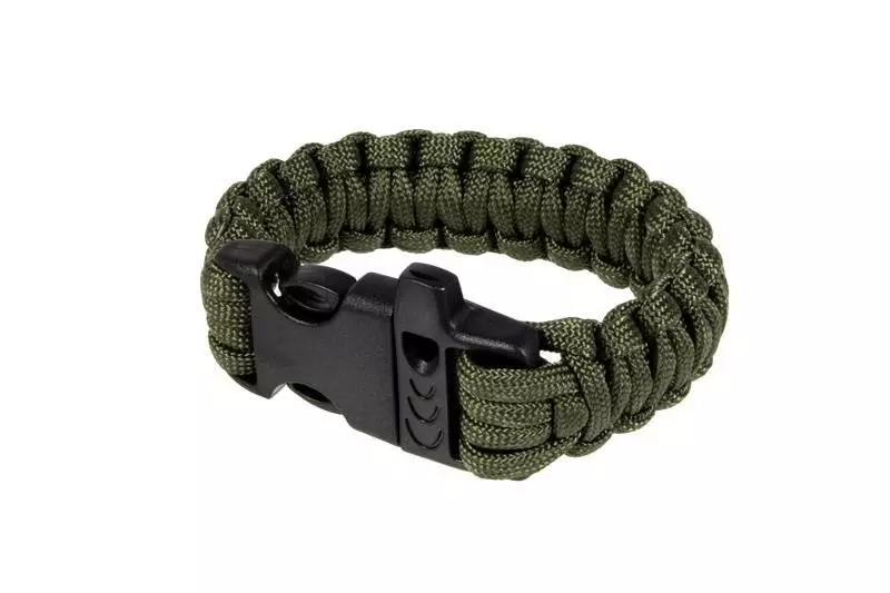 Brazalete de supervivencia (fastex) - color verde oliva