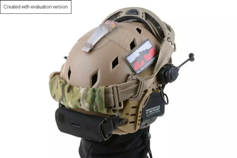 Réplica del casco X-Shield FAST MH - follaje verde