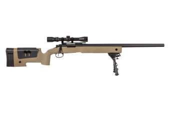 Airsoft pušky puškohled a dvojnožka SA-S02 CORE™ - hnědá barva