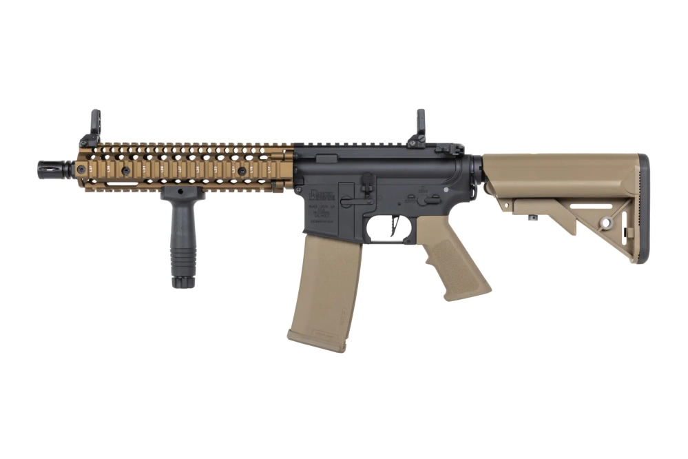 Specna Arms Daniel Defense® MK18 SA-E19 EDGE™ HAL ETU Carabina airsoft de un solo disparo Caos Bronce