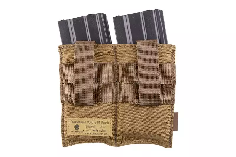Dvojitý rychlopalný nosič pro zásobníky typ M4/M16 - coyote brown