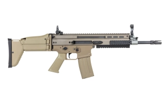 ASG Cybergun x FN HERSTAL SCAR-L aanvalsgeweer met transportkoffer Tan