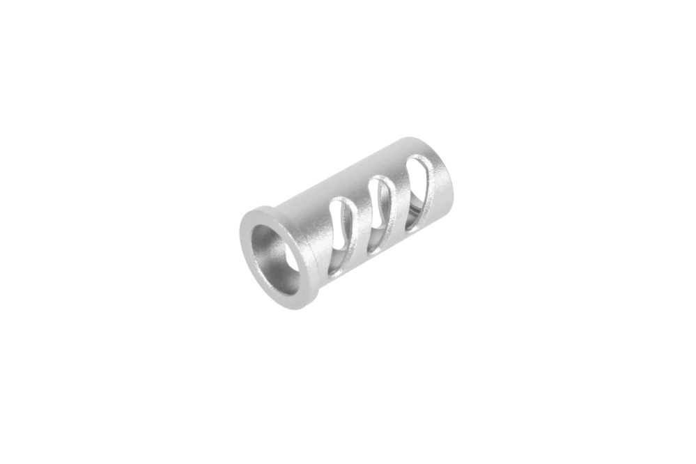 LA Capa Customs CUTOUT lock guide cap for TM Hi-Capa 4.3 replicas (with Delrin ring) Silver