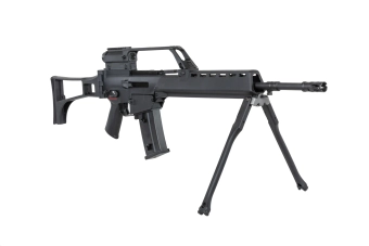 Karabinek ASG SRC DUAL POWER SR36K COB-301 z dwójnogiem i lunetą Czarny