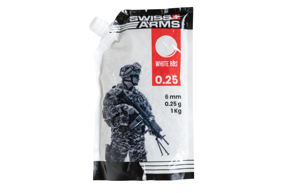 Kulki Swiss Arms 0.25g 1 kg Białe