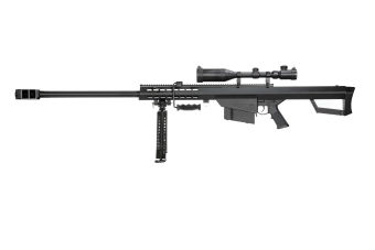 Barrett® M107 jachtgeweer replica met tweepoot en richtkijker (OUTLET)