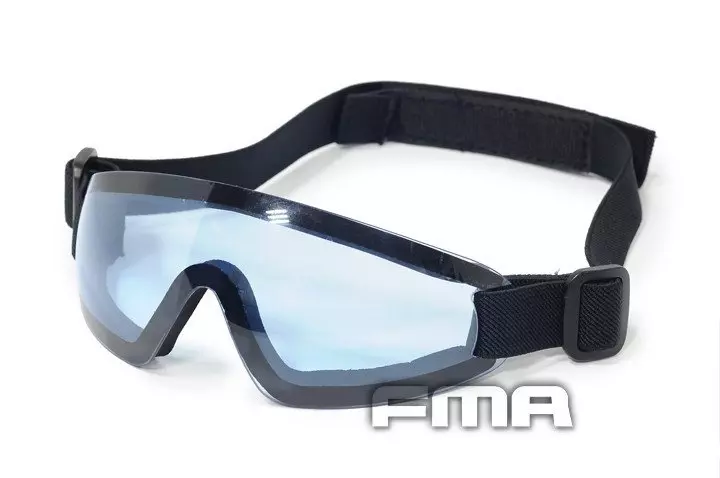 Lunettes de protection à profil bas - bleu