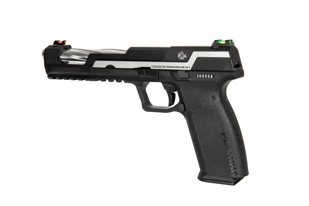 Pistola de airsoft Piraña SL - plata