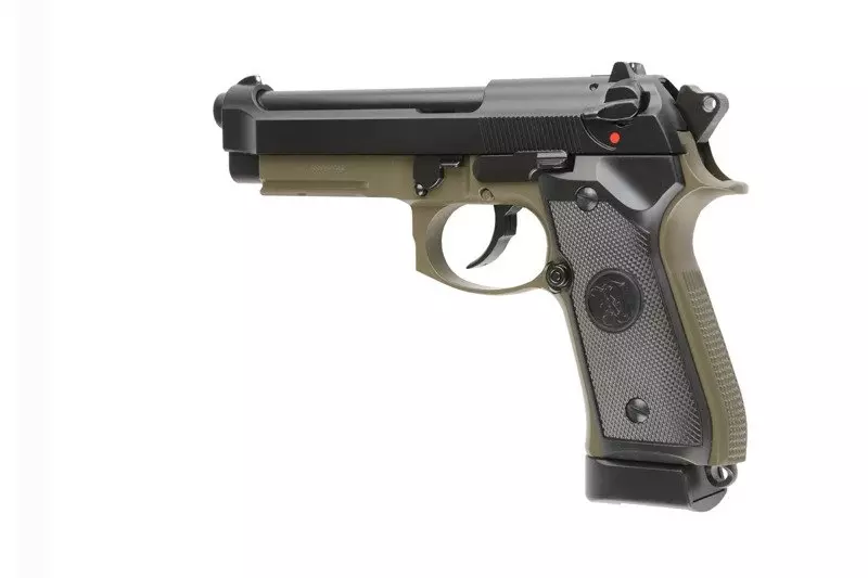 Pistola de airsoft M9A1 (CO2) - verde oliva