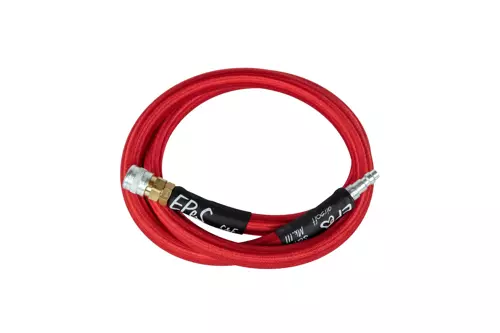 HPA S&F Mk.III gevlochten slang 100 cm - Rood