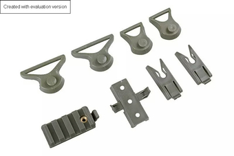 Airsoftová zbraň přilbau X-Shield FAST PJ - zelená barva listů