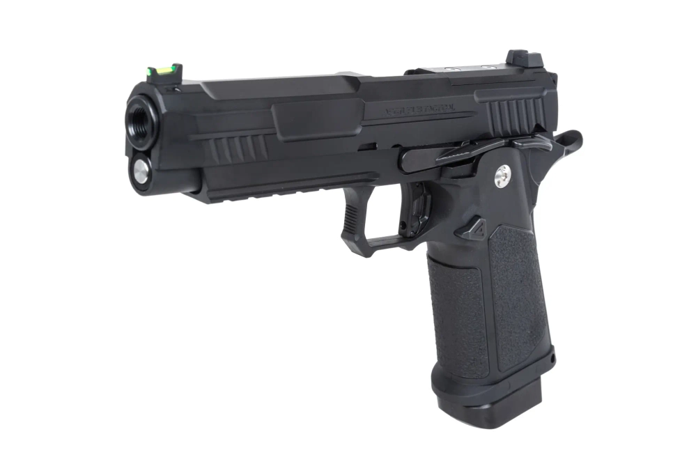 Arcturus Vanguard 5" Hi-Capa GBB Pistola airsoft Preparada para Óptica Negro
