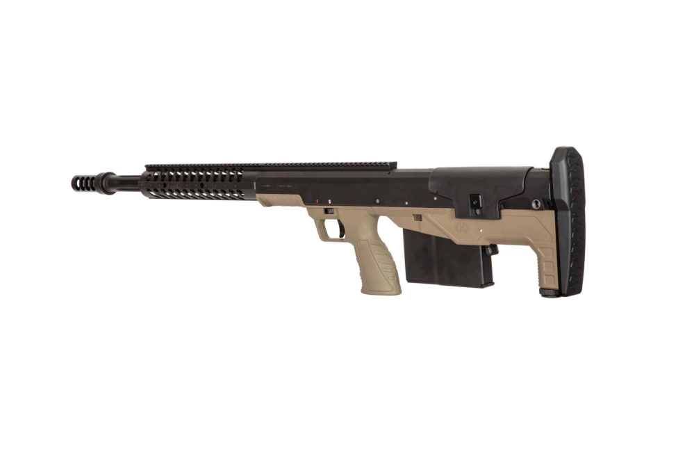 Fusil de airsoft rifle de francotirador Desert Tech HTI .50 BMG - FDE