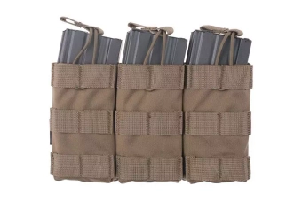 Triple Open Top Pouch for M4/M16 Magazine - coyote brown