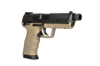 TM45 Tactisch pistool replica met geluiddemper - Tan