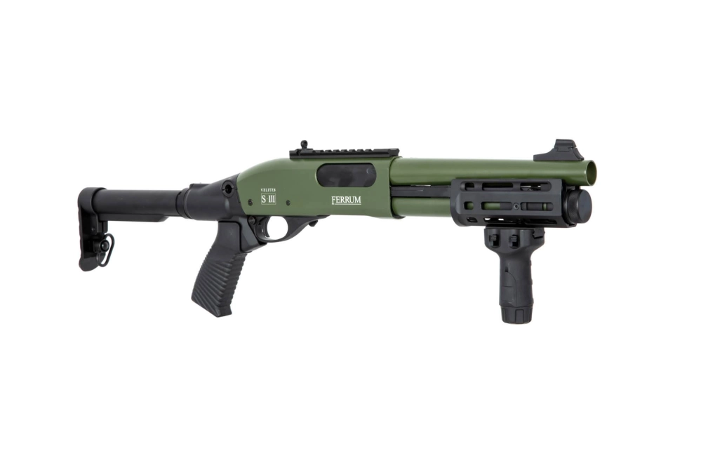 Fusil à pompe airsoft VELITES FERRUM S-III - olive