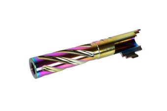 Canon extérieur en aluminium LA Capa Customs TORNADO pour répliquess TM Hi-Capa 4.3 Rainbow