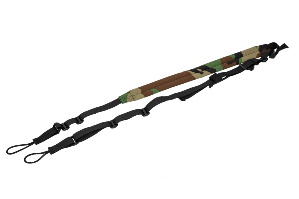 Ergonomický oko na popruh dvoubodový MK1 - Woodland