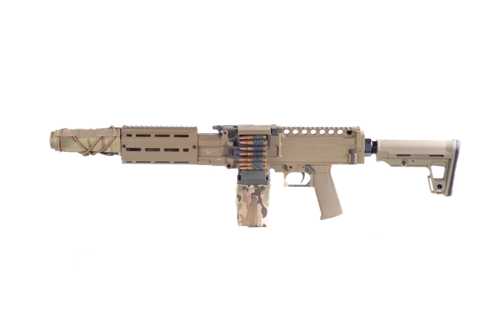 AQUILA VII LMG light machine gun replica - tan (OUTLET)