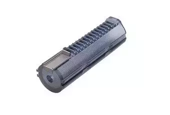 Polycarbonate piston with 1 steel tooth