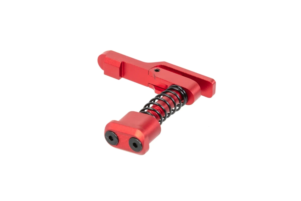 Aluminium Maxx Model Advanced type C magazine release for MTW M4 replicas Red