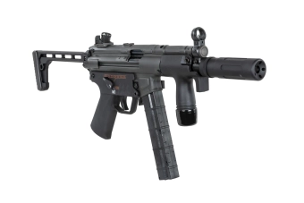 airsoft BOLT Airsoft SWAT K (B.R.S.S) samopal s atrapou tlumiče zvuku