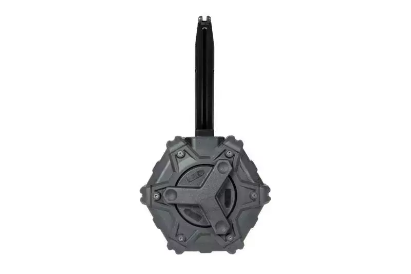350 BB Drum Gas Magazine for Beretta / MB Replicas - Black