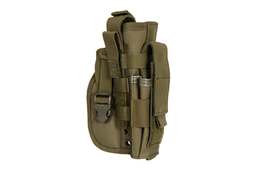 Holster universel avec pochette pour chargeur - Olive