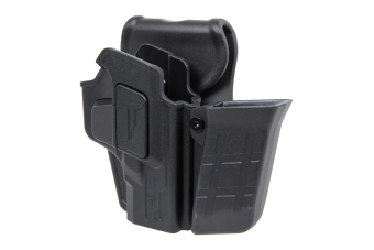 Juego de fundas Cytac R-Defender Glock19 (diestros) + cargador Negro