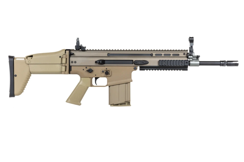 airsoft Cybergun x FN HERSTAL SCAR-H assault rifle with transport case Tan