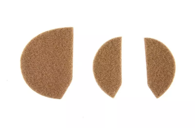 Pegatinas de velcro para los protectores de oídos - Tan